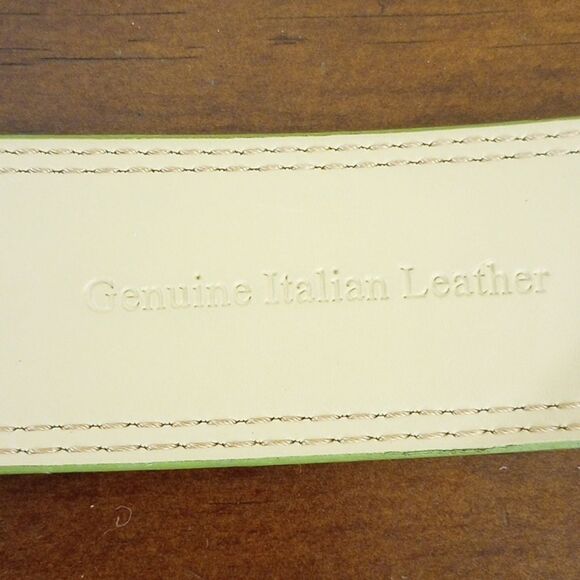 WCM Italian Leather Snake Skin Belt, 31\